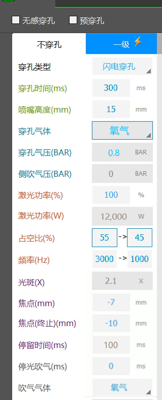 激光切割機功能教程:閃電穿孔的工藝調試方法 激光切割機功能教程:閃電穿孔的工藝調試方法
