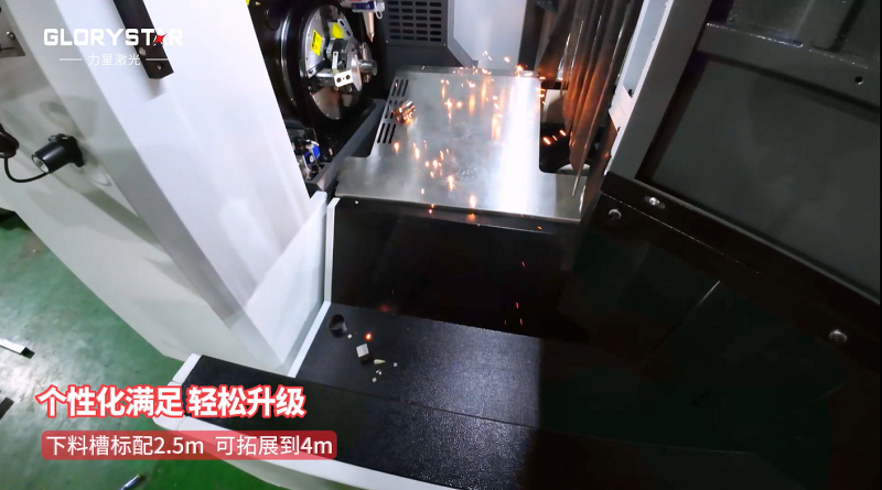 有精度！有速度！VS6012TG雙卡盤光纖激光管材切割機