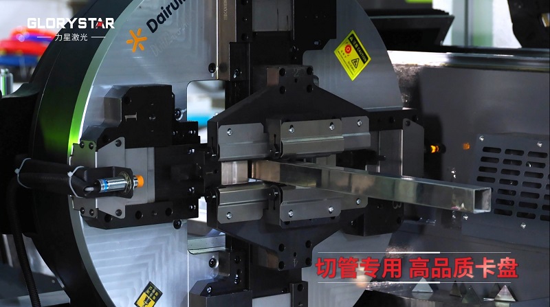 6000瓦雙卡盤激光切管機，高效率，高精度，高品質