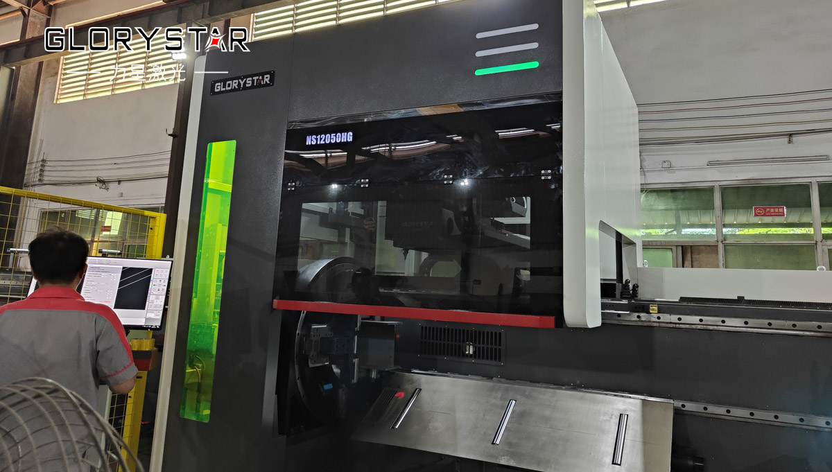 NS12050超長版520卡盤重型激光切管機(jī)爆款來襲！助力“新基建” 未來可期！