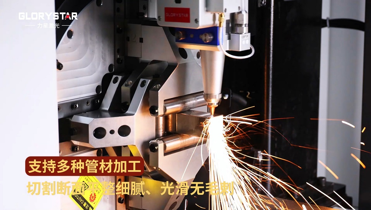 1000W-6000W雙卡盤激光切管機，高效智能管材加工